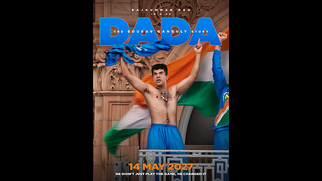 Rajkummar Rao in and as Sourav Ganguly for Dada- The Sourav Ganguly Story. Rajkummar Rao in and as Sourav Ganguly for Dada- The Sourav Ganguly Story.