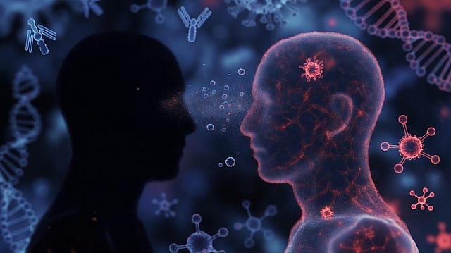 Human allergies occur when the immune system treats biological material from another person as a threat. Human allergies occur when the immune system treats biological material from another person as a threat.