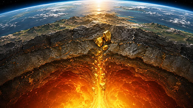 Is Earth Slowly Pushing Its Ancient Gold Upward? Scientists Say Yes Is Earth Slowly Pushing Its Ancient Gold Upward? Scientists Say Yes