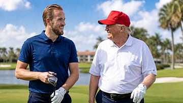 Harry Kane says Donald Trump is 'pretty good' at golf ahead of World Cup quarter-final