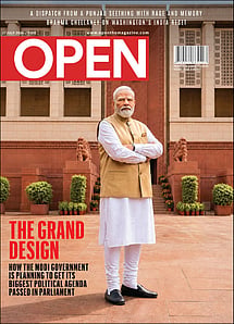 open magazine cover
