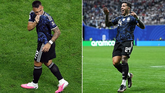 Argentina’s semifinal goalscorers, Lautaro Martínez and Enzo Fernández. (L-R) Argentina’s semifinal goalscorers, Lautaro Martínez and Enzo Fernández. (L-R)
