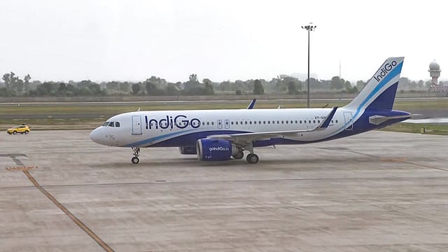 A view of maiden arrival of IndiGo flight 6E-2278 as commercial flight operations kick off at Noida International Airport, in Jewar. A view of maiden arrival of IndiGo flight 6E-2278 as commercial flight operations kick off at Noida International Airport, in Jewar.