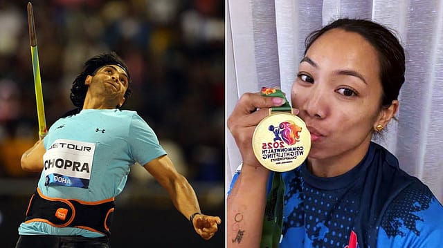 Neeraj Chopra (left), Mirabai Chanu (right) Neeraj Chopra (left), Mirabai Chanu (right)