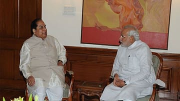 File photo of Prime Minister Narendra Modi with Padma Shri Dr DY Patil