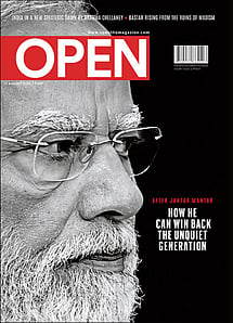 open magazine cover