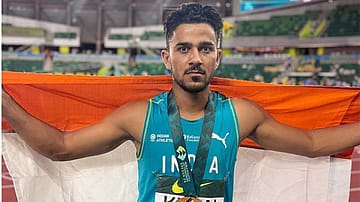 Shahnavaz Khan: The Indian U20 Asian champion leapt 7.84m for bronze in the men's long jump, becoming the first Indian man to win a long jump medal at the junior world championships.
