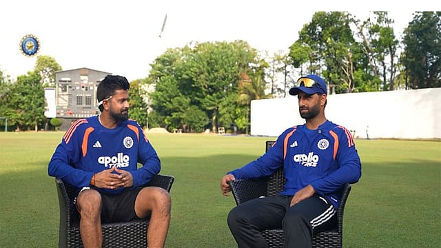 (L-R) Saransh Jain and Aquib Nabi...Jain and Nabi took very different roads to the Indian Test dressing room. Now, the two uncapped players stand on the brink of a possible India debut against Sri Lanka in Galle (L-R) Saransh Jain and Aquib Nabi...Jain and Nabi took very different roads to the Indian Test dressing room. Now, the two uncapped players stand on the brink of a possible India debut against Sri Lanka in Galle