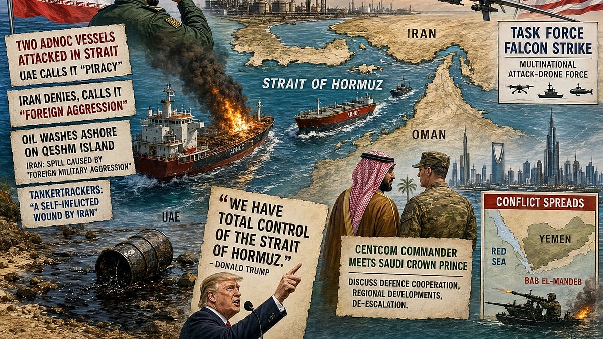 Hormuz, Again: Ships Attacked, Oil Spilled, Drones Readied as the Crisis Refuses to End