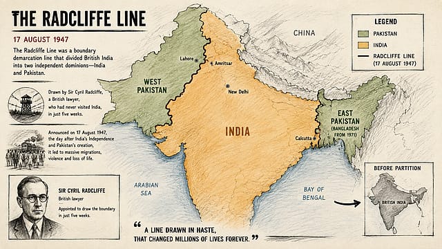 This Day That Year: 79 years ago, the Radcliffe Line was made public