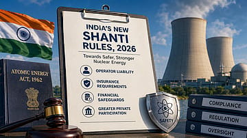 The draft SHANTI Rules, 2026 propose a tighter framework for operator liability, insurance and financial safeguards as New Delhi moves to expand nuclear power and open the sector to greater private participation
