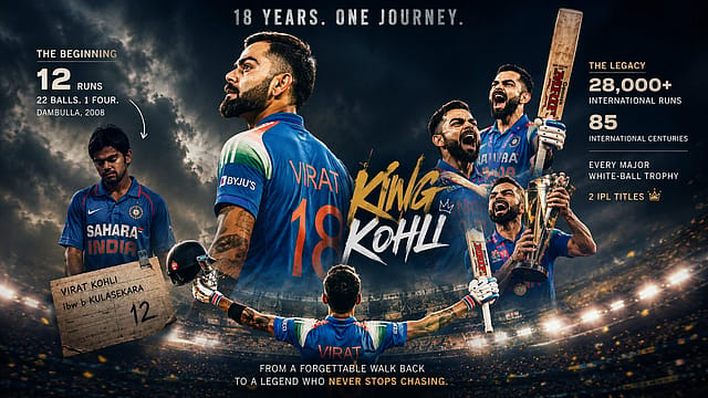 18 Years, No. 18 & King Kohli: How Virat Turned 12 on Debut into 28,000 Runs