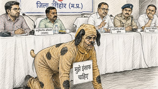 Stray Dogs Scare Him. His Protest? Become One: Khandwa Man’s Unusual Move