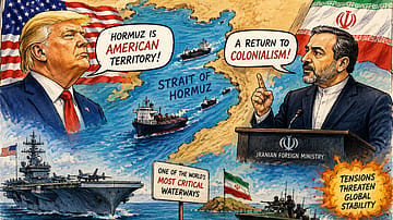 One waterway. Two competing claims. And a world watching nervously