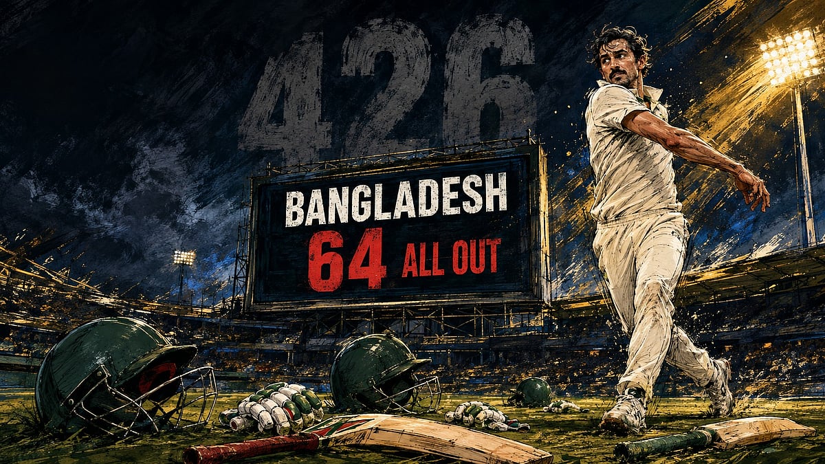 Photo: openthemagazine.com Five days after scaling their greatest peak, Bangladesh discovered how steeply Test cricket can fall. Starc supplied the