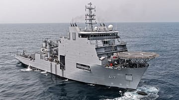 Nipun will remain above the waves while its divers, robots and rescue vehicle descend into darkness. For sailors trapped in a submarine, the grey ship on the surface could become their only road home