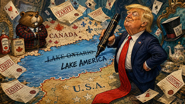 Donald in Wonderland: Trump Wants ‘Lake America’ as Canada Trade War Gets Curiouser