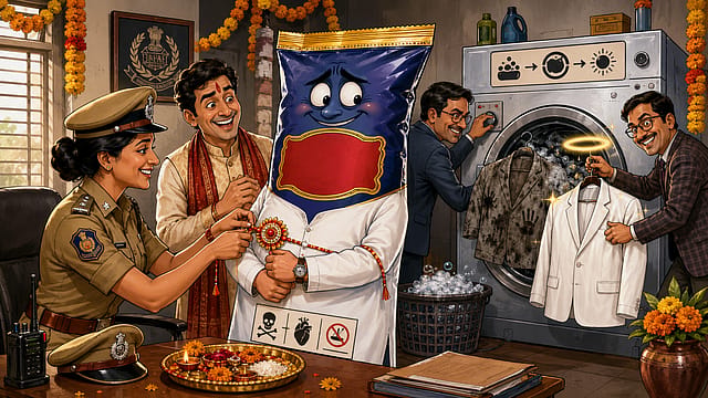 Pan masala once hid behind elaichi. Now it hides behind empathy. The cause gets the screen. The brand enters at the credits and leaves wearing respectability Pan masala once hid behind elaichi. Now it hides behind empathy. The cause gets the screen. The brand enters at the credits and leaves wearing respectability