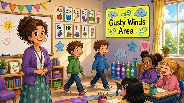 A Georgia teacher has created a “fart corner” where second-graders can discreetly pass gas without disrupting class A Georgia teacher has created a “fart corner” where second-graders can discreetly pass gas without disrupting class