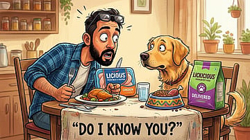 For a growing brand, the harder achievement is to make the audience stop thinking about the resemblance altogether. The dog will know who filled the bowl. Will the customer?