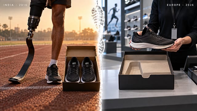 One shoe, two histories: adidas’s Single Shoe Service solves a problem its India team addressed through “Odds” in 2016. The solution has travelled further. The Indian footprint is missing from its official origin story One shoe, two histories: adidas’s Single Shoe Service solves a problem its India team addressed through “Odds” in 2016. The solution has travelled further. The Indian footprint is missing from its official origin story