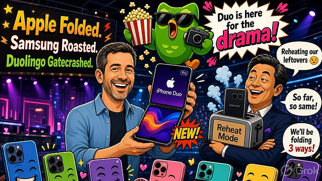 Apple Folded. Samsung Roasted. Duolingo Gatecrashed
