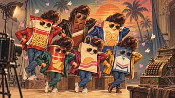 Big hair. Borrowed nostalgia. Herd mentality dressed as brand strategy. Will consumers remember the brand or just the costume?