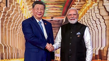 Prime Minister Narendra Modi and Chinese President Xi Jinping at the BRICS Summit in New Delhi. The grouping’s push for a stronger global voice rests on finding common ground among members with competing interests