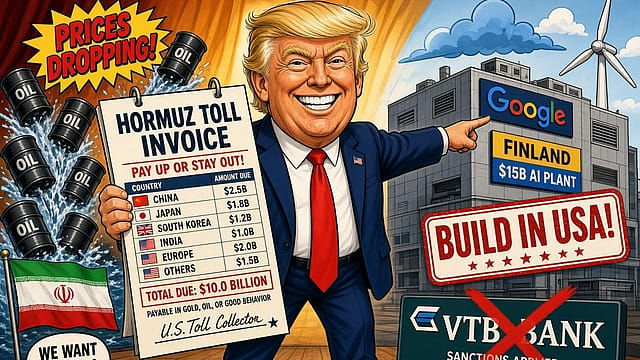 Donald Trump wants an Iran deal, cheaper oil and the world to pay for US protection of Hormuz. Google’s $15-billion Finland AI bet is also in his line of fire Donald Trump wants an Iran deal, cheaper oil and the world to pay for US protection of Hormuz. Google’s $15-billion Finland AI bet is also in his line of fire