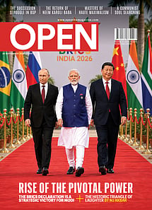 open magazine cover