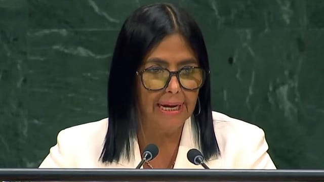 Delcy Rodríguez addressed the UN General Assembly for the first time as Venezuela’s acting president. She said Venezuelans would decide the timing of elections during the country’s promised democratic transition Delcy Rodríguez addressed the UN General Assembly for the first time as Venezuela’s acting president. She said Venezuelans would decide the timing of elections during the country’s promised democratic transition