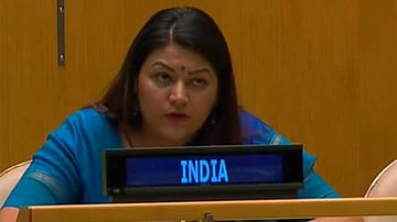 Indian diplomat Petal Gahlot delivers India’s right of reply to Pakistan Prime Minister Shehbaz Sharif’s UNGA address. She rejected his Kashmir remarks and warned that cross-border terrorism would have consequences