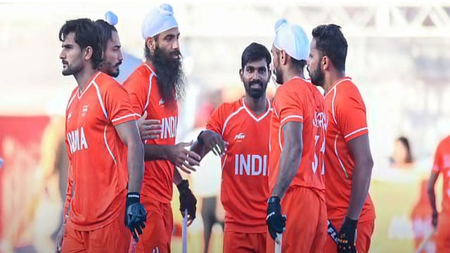 India edged Pakistan 4-3 with a late winner to reach the Asian Games men’s hockey final. Nitesh Siwach added a wrestling silver as India collected four medals on Day 12 India edged Pakistan 4-3 with a late winner to reach the Asian Games men’s hockey final. Nitesh Siwach added a wrestling silver as India collected four medals on Day 12