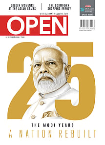 open magazine cover