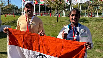 Seventeen-year-old Kumkum Mohod beat South Korea’s Oh Yejin with a perfect 10 in the shoot-off to win Asian Games individual recurve gold. She finished her campaign with two gold medals and a silver