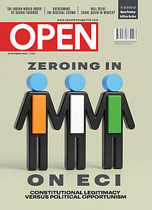 open magazine cover