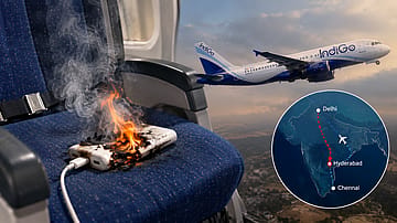 On October 11, a Delhi–Chennai IndiGo service diverted to Hyderabad after a passenger’s power bank reportedly caught fire. 