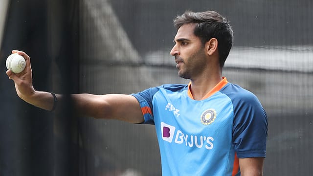 “Bhuvneshwar Kumar was added to the squad after Arshdeep Singh sustained a blow to his bowling shoulder during the fourth T20I of the series against West Indies,” the BCCI said in a statement. (File Photo) “Bhuvneshwar Kumar was added to the squad after Arshdeep Singh sustained a blow to his bowling shoulder during the fourth T20I of the series against West Indies,” the BCCI said in a statement. (File Photo)