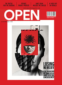 open magazine cover