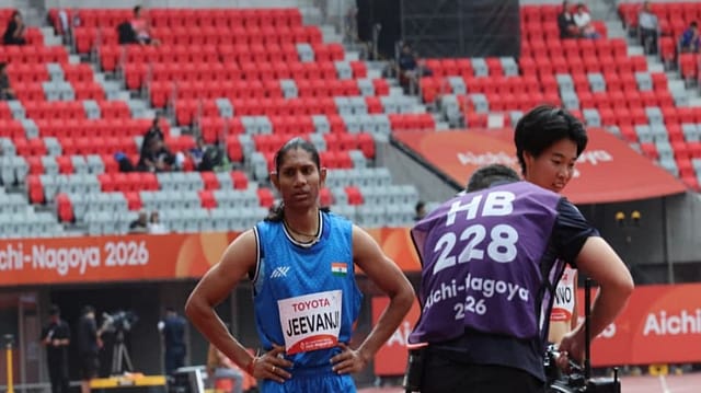 Deepthi Jeevanji won the women’s 400m T20 gold at the Asian Para Games in Japan, setting a Games record of 56.36 seconds. Her victory delivered India’s fifth gold of the competition Deepthi Jeevanji won the women’s 400m T20 gold at the Asian Para Games in Japan, setting a Games record of 56.36 seconds. Her victory delivered India’s fifth gold of the competition