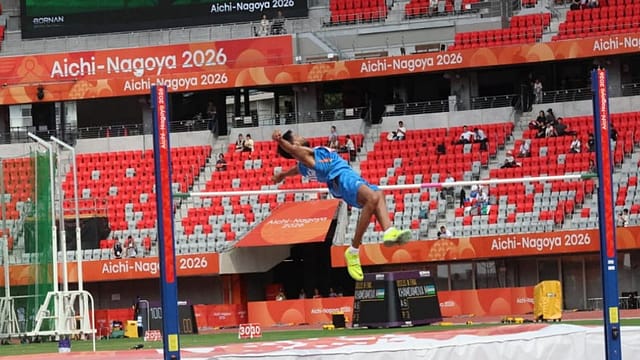Praveen Kumar won the men’s high jump T64 gold with an Asian Para Games record of 2.05 metres, while Banti took silver. Their one-two finish helped lift India’s medal tally to 41 in Aichi-Nagoya Praveen Kumar won the men’s high jump T64 gold with an Asian Para Games record of 2.05 metres, while Banti took silver. Their one-two finish helped lift India’s medal tally to 41 in Aichi-Nagoya