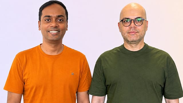 L-R: Cofounders Abhishek Kushwaha and Vijaypal Singh. Karta AI wants to automate bank helplines. Its real test: how often customers hang up with their problem solved L-R: Cofounders Abhishek Kushwaha and Vijaypal Singh. Karta AI wants to automate bank helplines. Its real test: how often customers hang up with their problem solved
