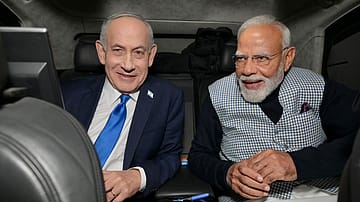 Israeli Prime Minister Benjamin Netanyahu and Prime Minister Narendra Modi