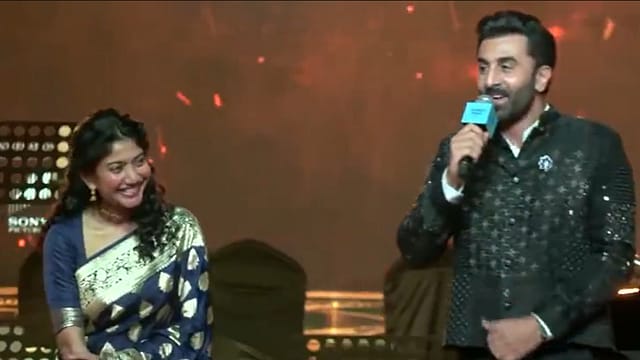 Sai Pallavi and Ranbir Kapoor at Ramayana event Sai Pallavi and Ranbir Kapoor at Ramayana event