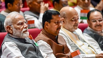 PM Modi with BJP National President Nitin Nabin, Union Home Minister Amit Shah, Union Minister JP Nadda and other leaders during an NDA meet in New Delhi. (File Photo)