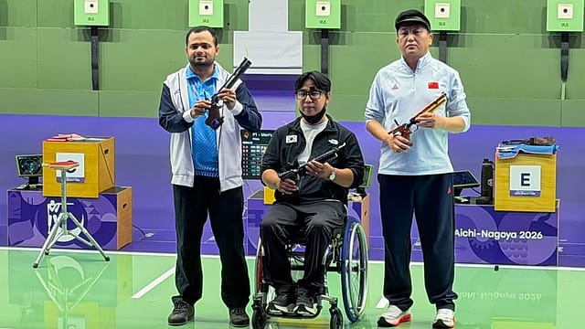 Manish Narwal claimed silver in the men’s 10m air pistol SH1 in Nagoya as India finished the Asian Para Games with a record 114 medals, including 30 gold. PM Modi hailed the haul as an occasion of “immense pride and joy”. Manish Narwal claimed silver in the men’s 10m air pistol SH1 in Nagoya as India finished the Asian Para Games with a record 114 medals, including 30 gold. PM Modi hailed the haul as an occasion of “immense pride and joy”.