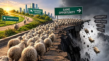 Herd mentality can be observed in different areas of business, including investing, marketing and product development. 