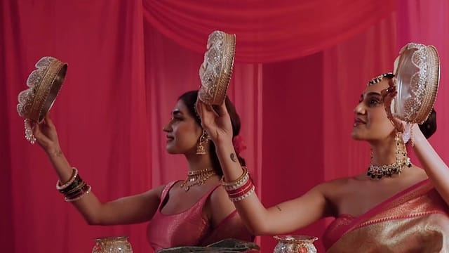 From dressing up to waiting for the moon, Karwa Chauth gives brands a ready-made story of love and anticipation. Fashion, beauty, jewellery, food and gifting brands each find a different moment to make their own From dressing up to waiting for the moon, Karwa Chauth gives brands a ready-made story of love and anticipation. Fashion, beauty, jewellery, food and gifting brands each find a different moment to make their own