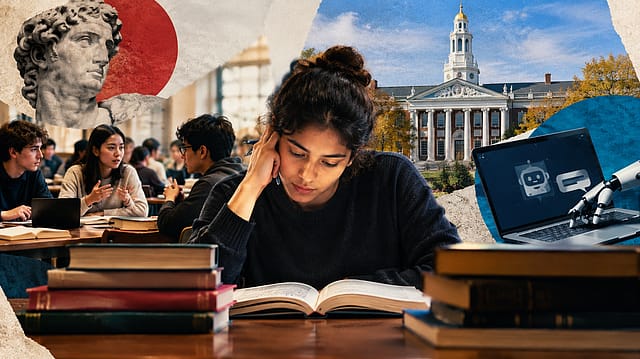 At a time when AI can summarise a difficult book in seconds, Harvard’s Hum 10 is drawing twice as many applicants as available places, with students choosing to read, debate and think for themselves. At a time when AI can summarise a difficult book in seconds, Harvard’s Hum 10 is drawing twice as many applicants as available places, with students choosing to read, debate and think for themselves.