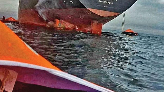 A tanker transiting the Strait of Hormuz was attacked with two explosive devices attached to its hull by a small boat. (File Photo) A tanker transiting the Strait of Hormuz was attacked with two explosive devices attached to its hull by a small boat. (File Photo)